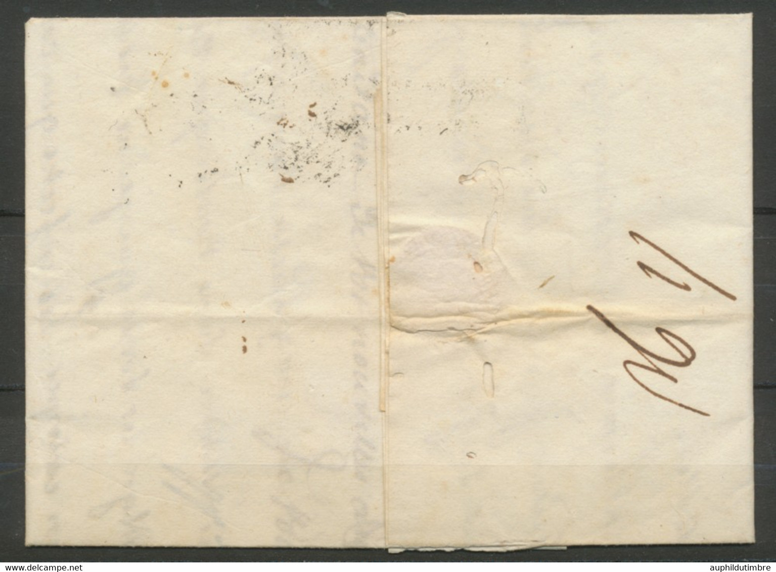 1824 Lettre De NICE Cachet Entrée En France ITALIE PAR ANTIBES TB H2584 - Marques D'entrées