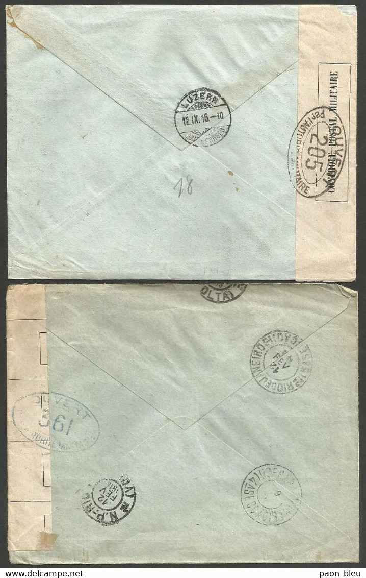 Bresil - 17 cartes et lettres - vers Europe-Amérique dont Aeropostale / Condor Zeppelin / Censure militaire