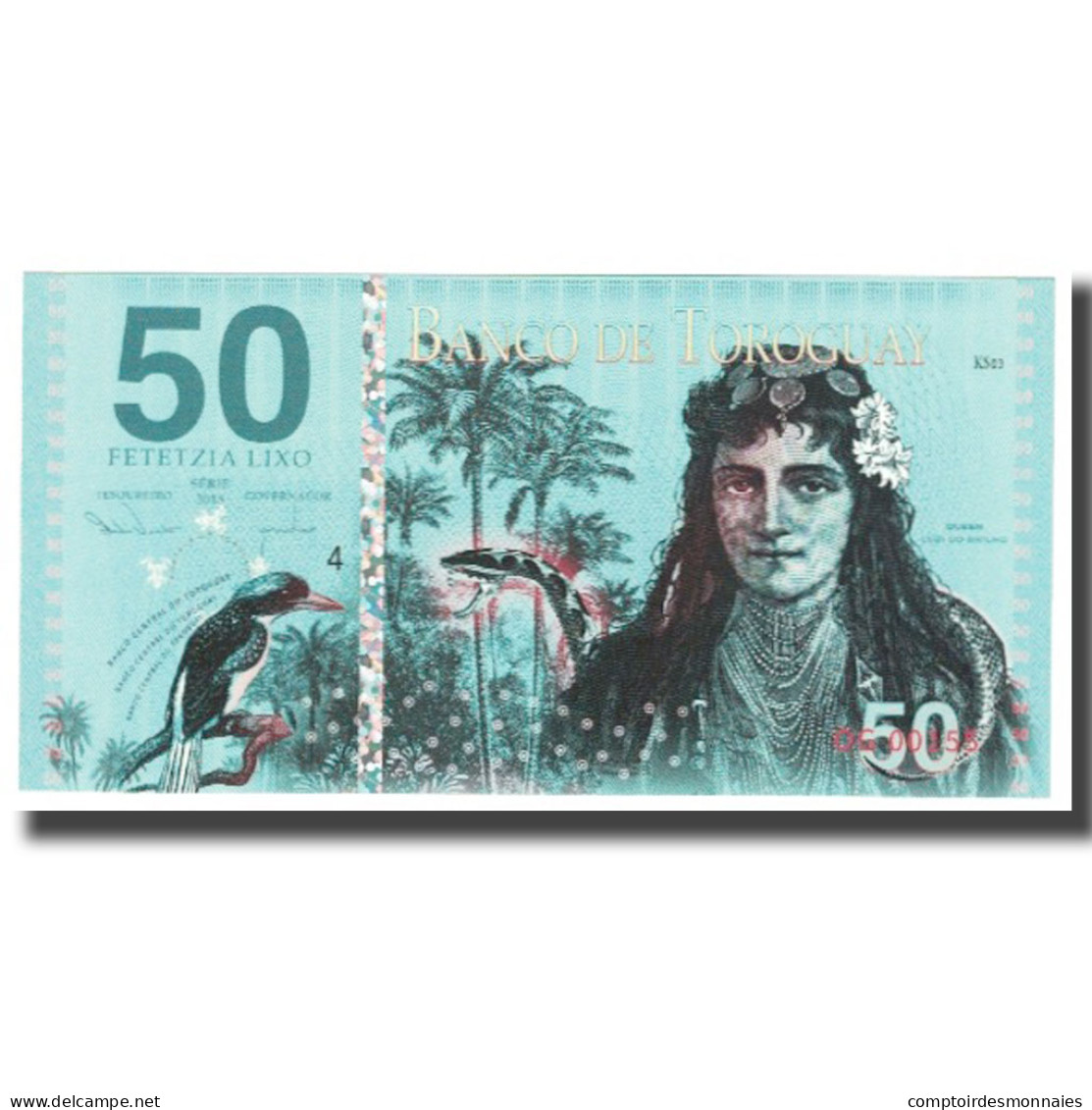 Billet, Espagne, Billet Touristique, 2018, 50 TETZIA BANCO TOROGUAY, NEUF - [ 7] Fautés & Variétés