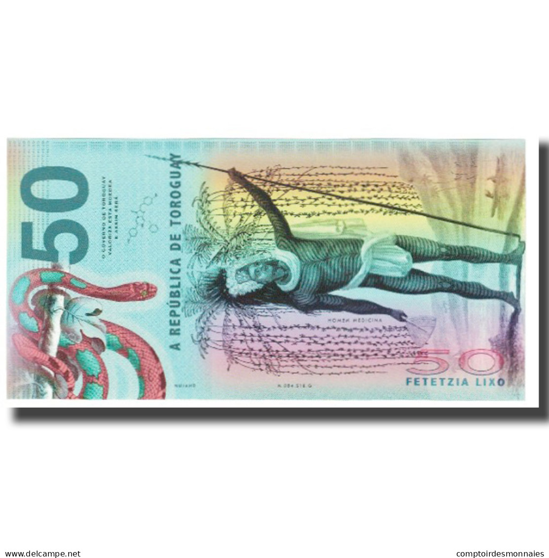 Billet, Espagne, Billet Touristique, 2018, 50 TETZIA BANCO TOROGUAY, NEUF - [ 7] Falsos & Variedades