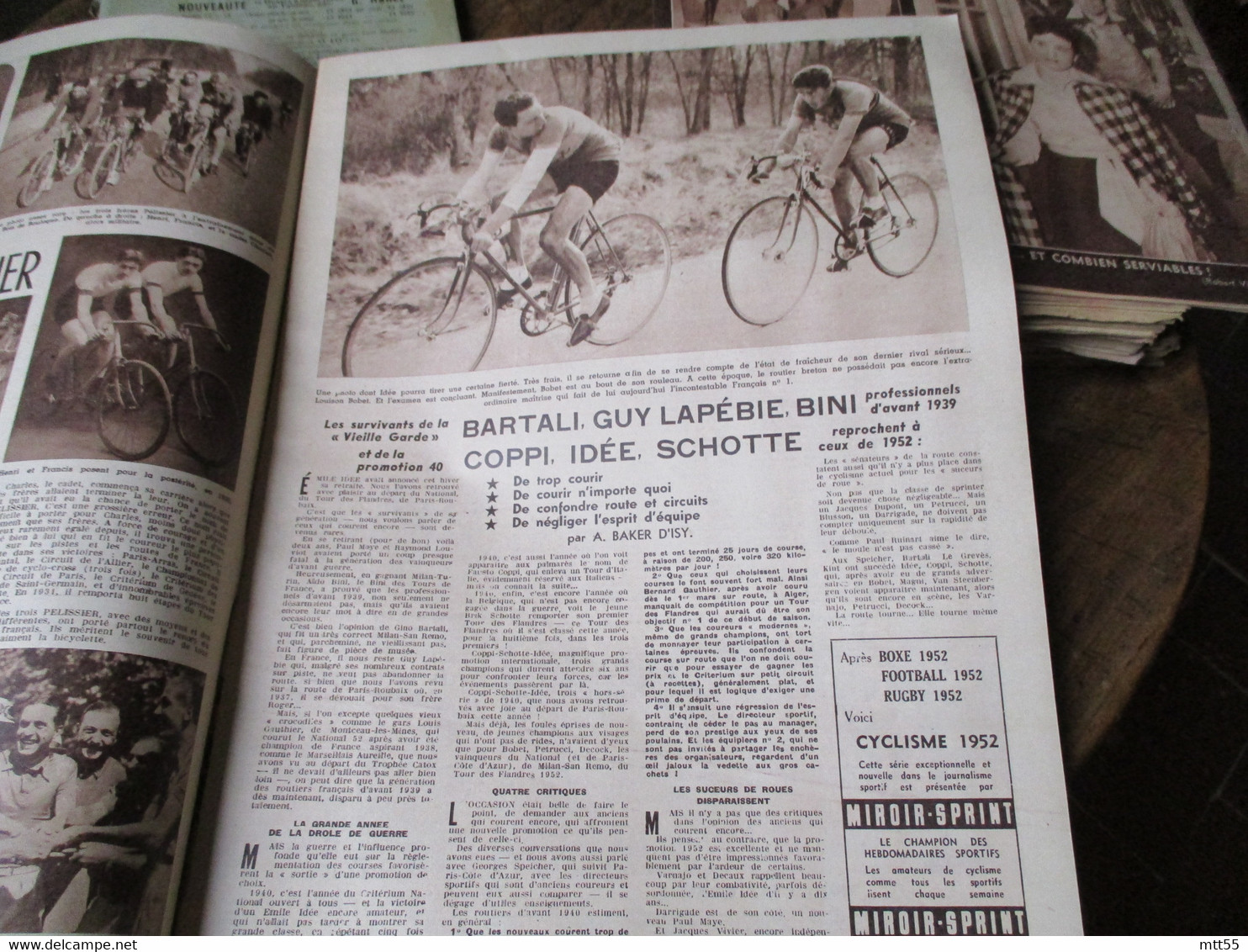 Cyclisme 52  52 Revue Miroir Sprint Numaro Special 32 Pages Bobet Kubler Dessin Pellos - Sport