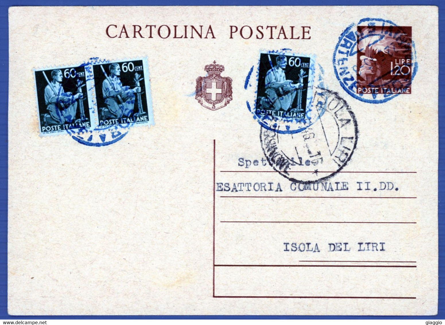 °°° Francobolli N. 4350 - Cartolina Postale Luogotenenza Viaggiata °°° - Andere & Zonder Classificatie
