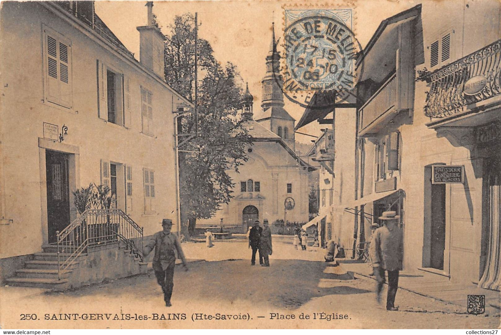 74-SAINT-GERVAIS-LES-BAINS- PLACE DE L'EGLISE - Saint-Gervais-les-Bains