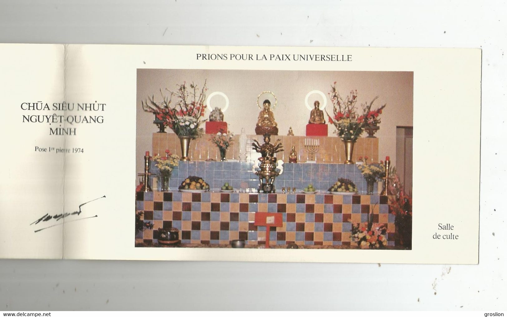 VILLENEUVE SUR LOT (LOT ET GARONNE FRANCE) PAGODE BOUDDHISTE LAS PIETATS  ROUTE NATIONALE 21 POSE 1 ERE PIERRE 1974 - Buddhism