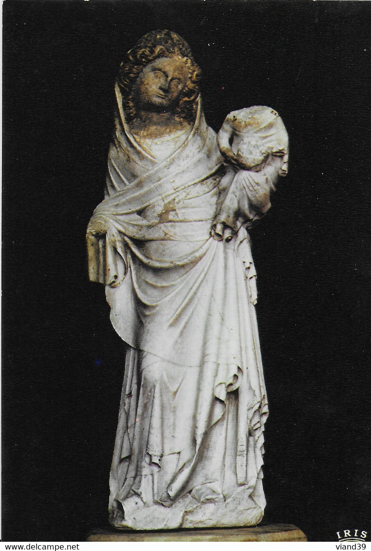 Montpezat Du Quercy -  Collégiale : La Vierge Aux Colombes (XIVe Siècle) - Montpezat De Quercy