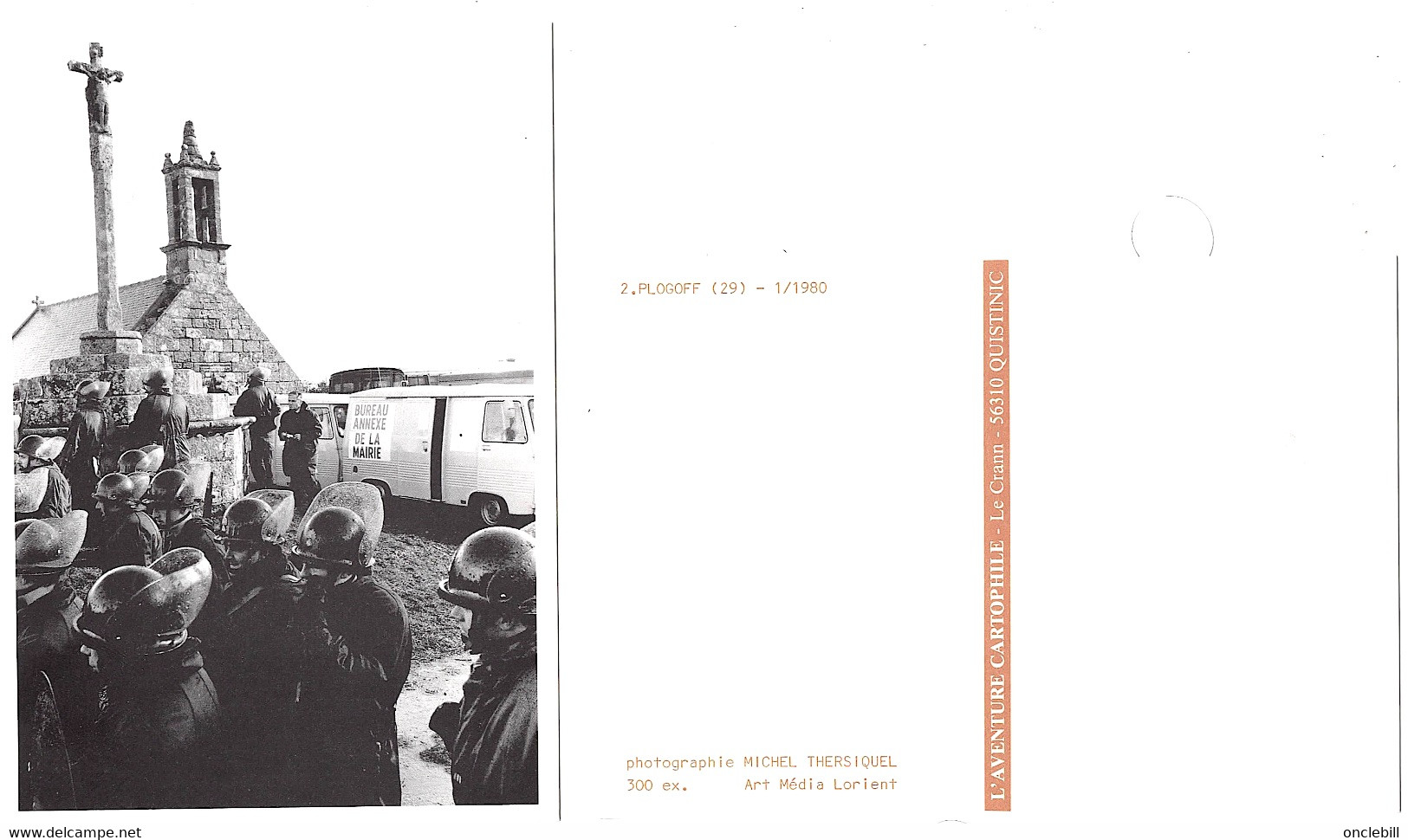 Plogoff Finistère Manifestation Centrale Nucléaire Police 1980 Aventure Carto Tirage Limité  état Superbe - Plogoff
