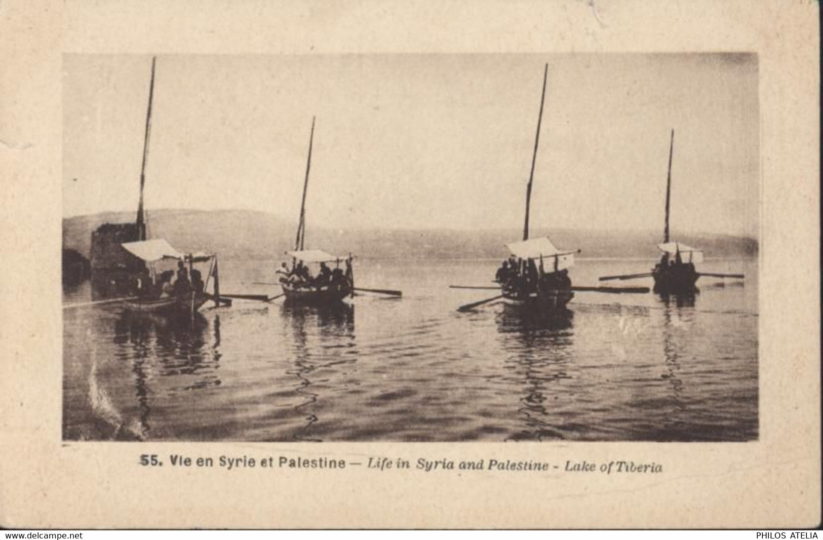 CPA Vie En Syrie Et Palestine Life In Syria Palestine Lake Of Tiberia YT République Libanaise N°138 CAD Années 30 - Syrien