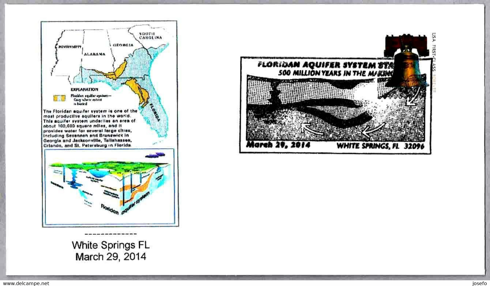 SISTEMA ACUIFERO DE FLORIDA - Floridan Aquifer System - 500 Million Years. White Springs FL 2014 - Autres & Non Classés