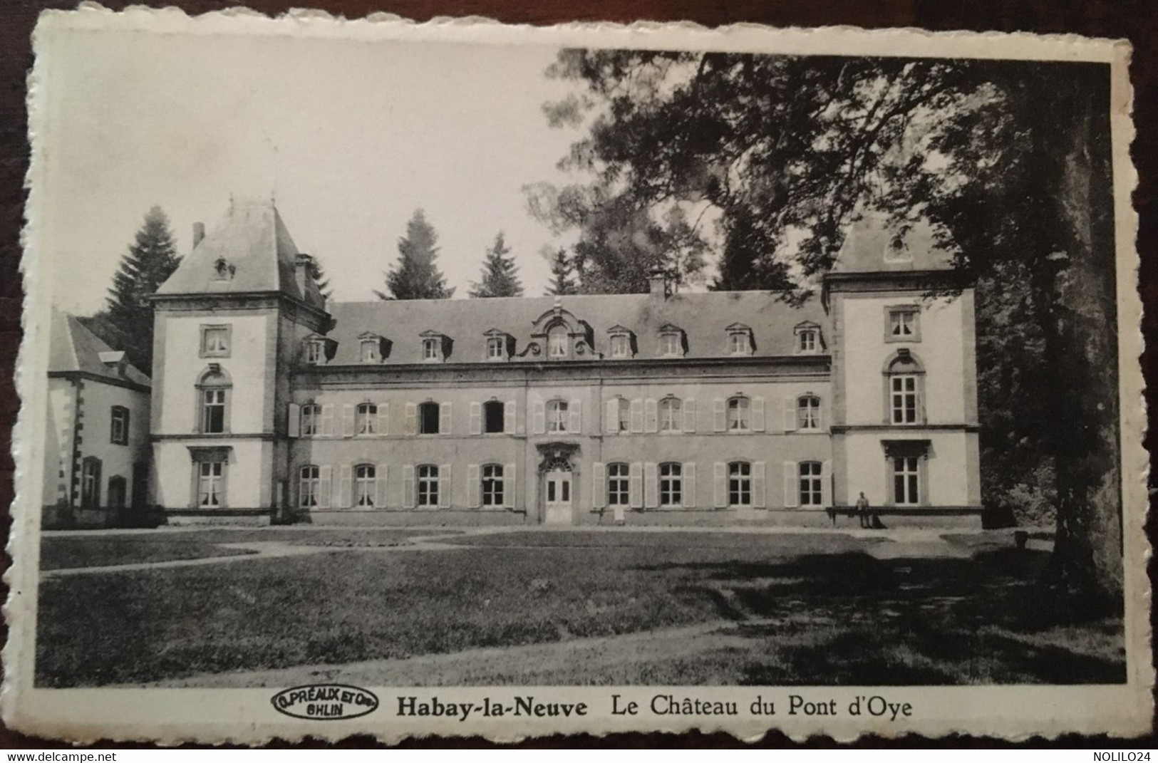 Cpa De 1951 ?, Habay La Neuve, Le Château Du Pont D'Oye (Province Du Luxembourg -Belgique), éd Vve Sanem-Matern - Habay