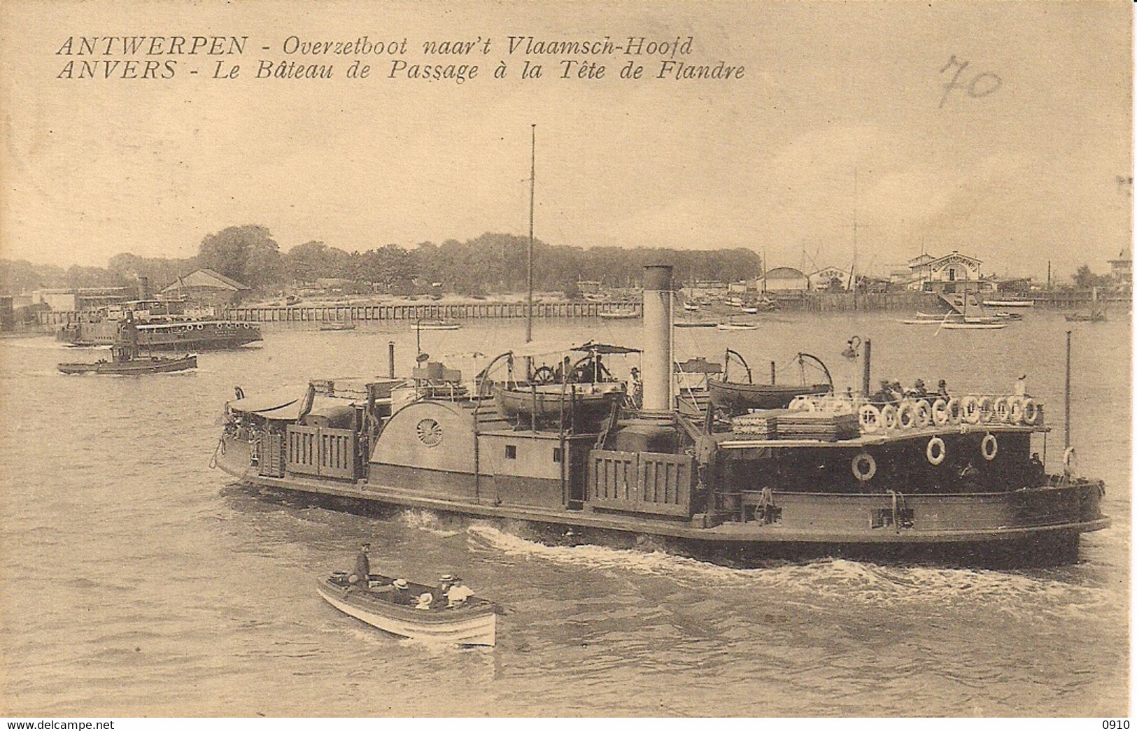 TETE DE FLANDRE-STE.ANNE-VLAAMSCH HOOFD-ST.ANNA-ANTWERPEN "OVERZETBOOT-BATEU DE PASSAGE" - Antwerpen