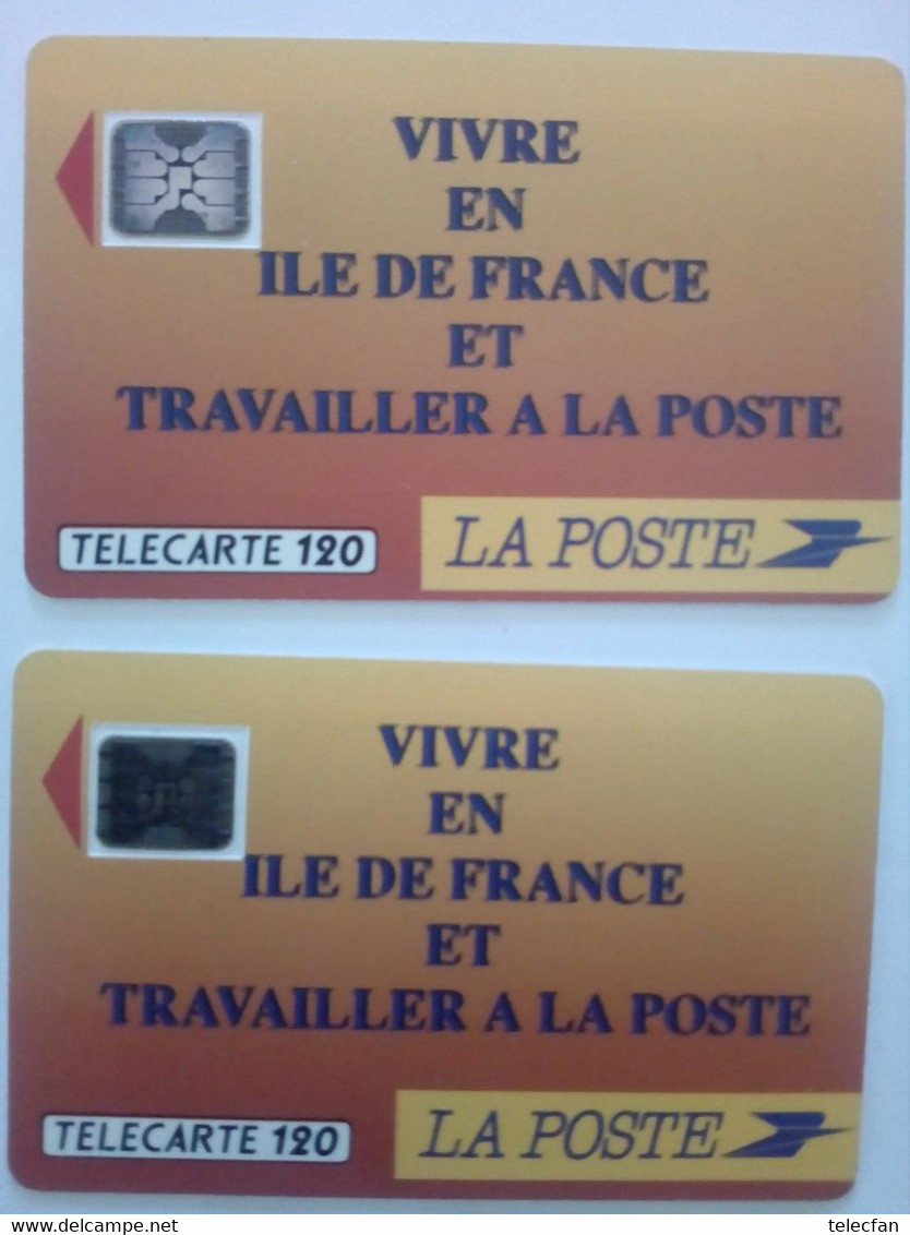 FRANCE F137A LA POSTE 120U SC4 + 120U SC5 N° 20194 GE UT TBE TRES RARE - 1990