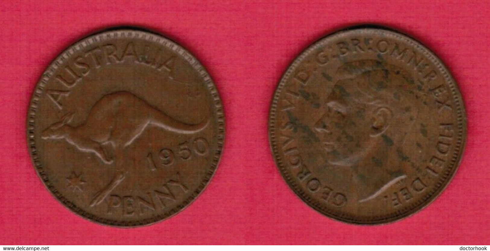 AUSTRALIA  1 PENNY 1950 (KM #  43) #6206 - Penny