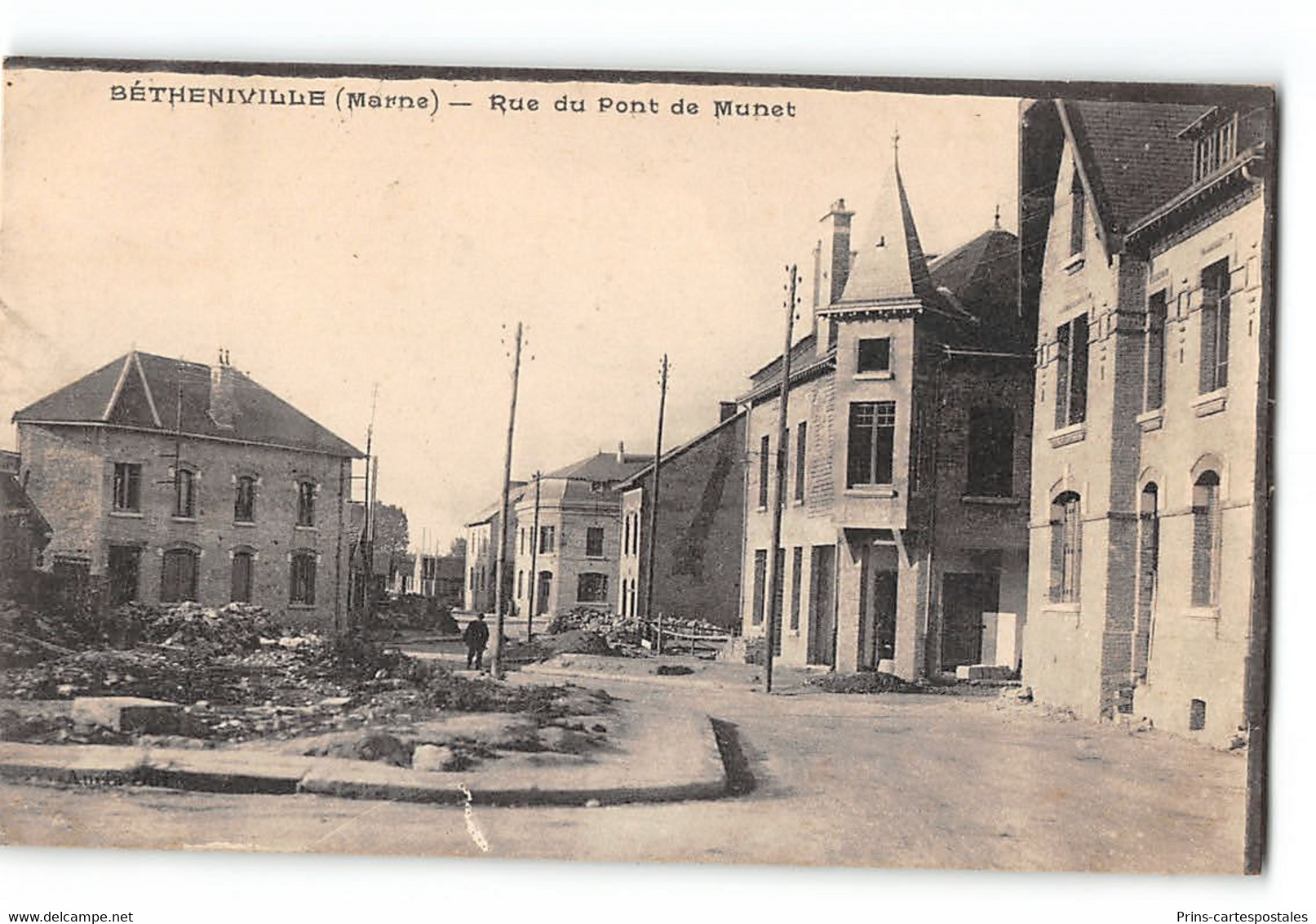 CPA 51 Bétheniville (Marne) - Rue Du Pont De Munet - Bétheniville