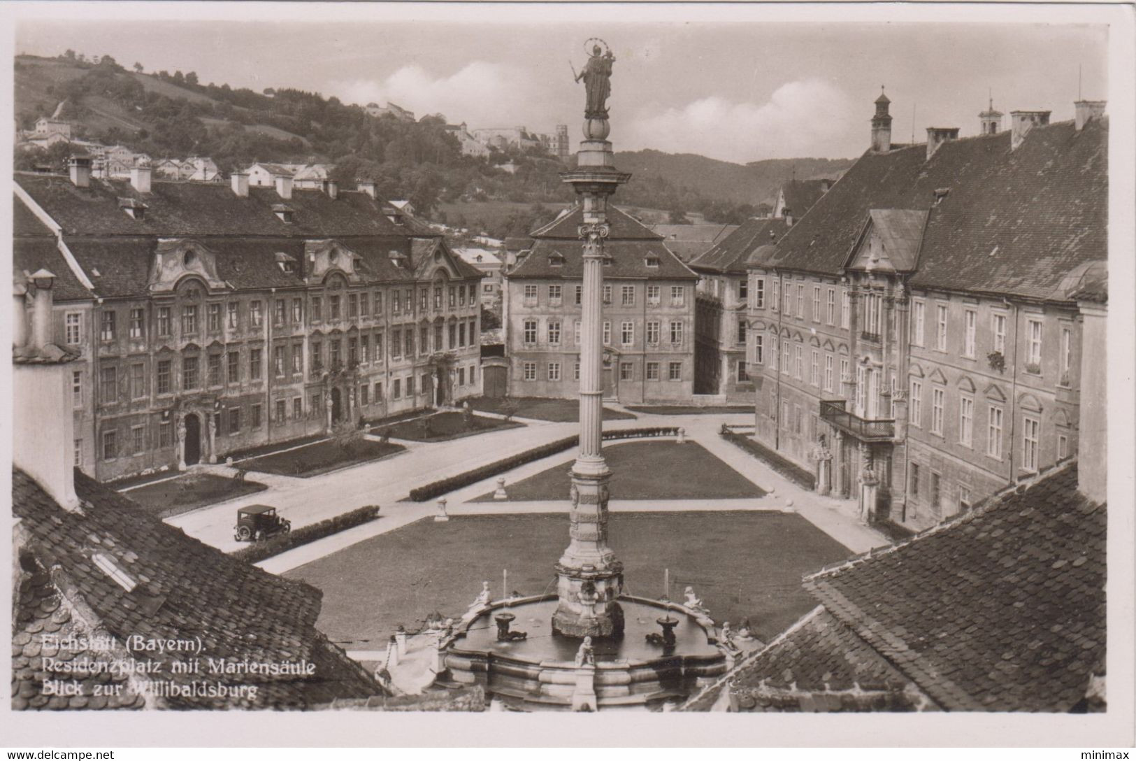 Carte Photo - Eichstaett - Residenzplatz Mit Mariensäule - Eichstaett