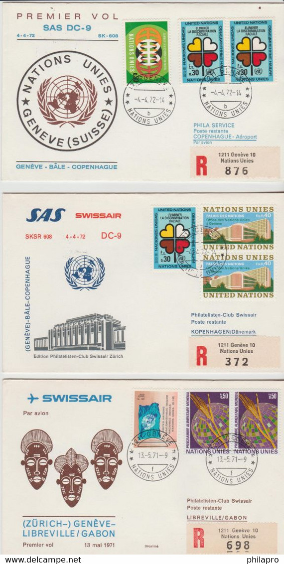 AVIONS Lot 17   FIRST FLIGHT COVERS   See 6 Scans   Réf  567T - Collections, Lots & Séries