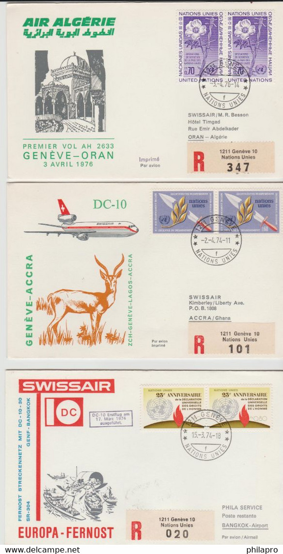AVIONS Lot 17   FIRST FLIGHT COVERS   See 6 Scans   Réf  567T - Lots & Serien