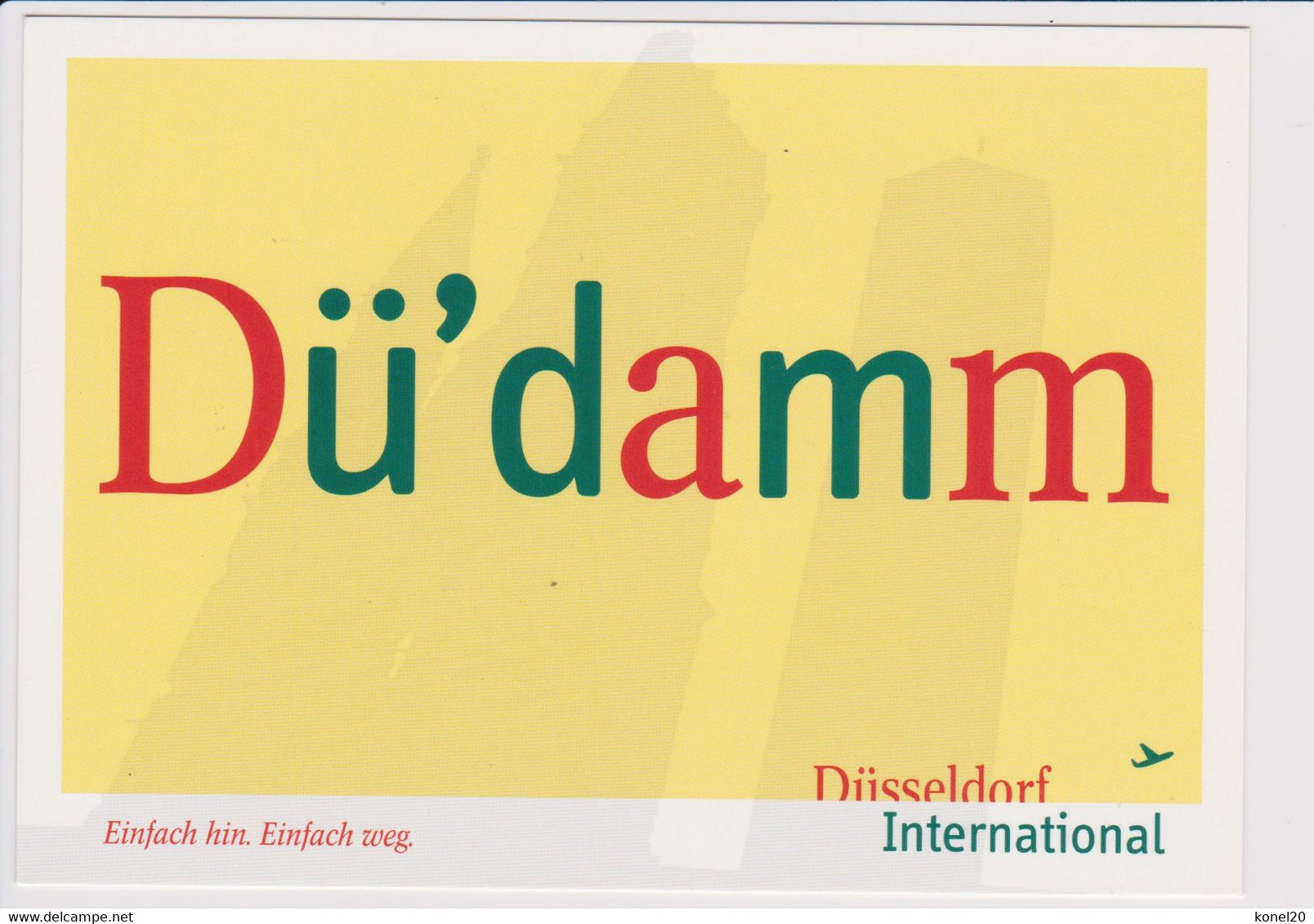 Promotion Postcard Düsseldorf Airport To Start A Journey - 1919-1938: Entre Guerres