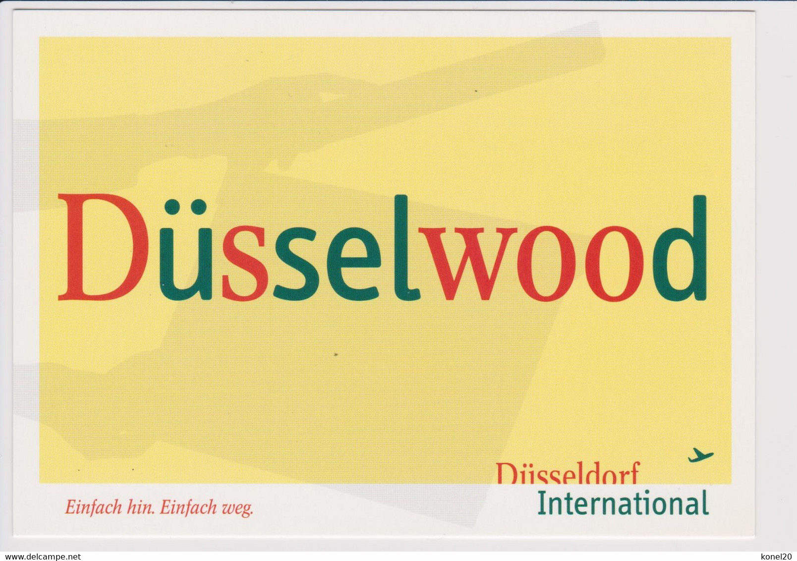 Promotion Postcard Düsseldorf Airport To Start A Journey - 1919-1938: Entre Guerres