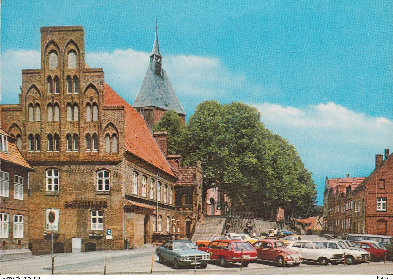 D-23879 Mölln - Marktplatz - Cars - VW Käfer - Ford Taunus - Opel Kadett - BMW - Nice Stamp - Moelln