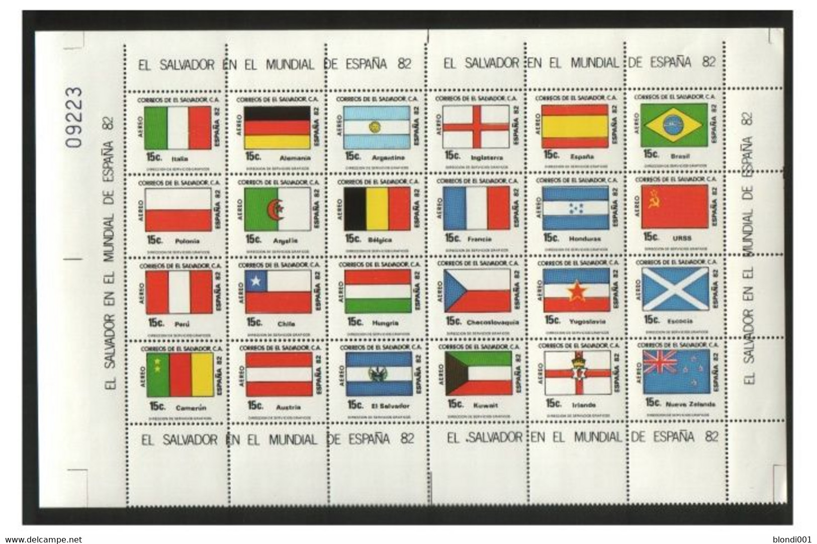 Soccer World Cup 1982 - EL SALVADOR - Sheet MNH - 1982 – Espagne