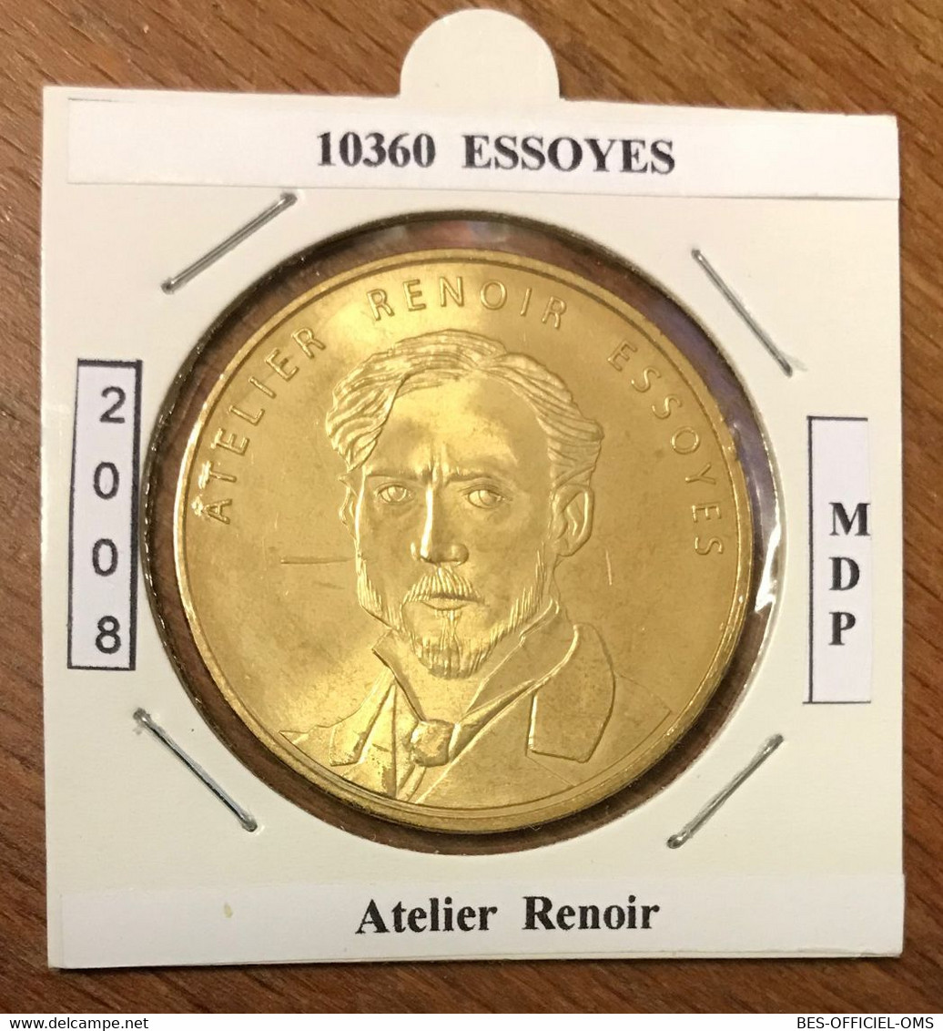 10 ESSOYES ATELIER RENOIR MÉDAILLE SOUVENIR MONNAIE DE PARIS 2008 JETON TOURISTIQUE MEDALS TOKENS COINS - 2008