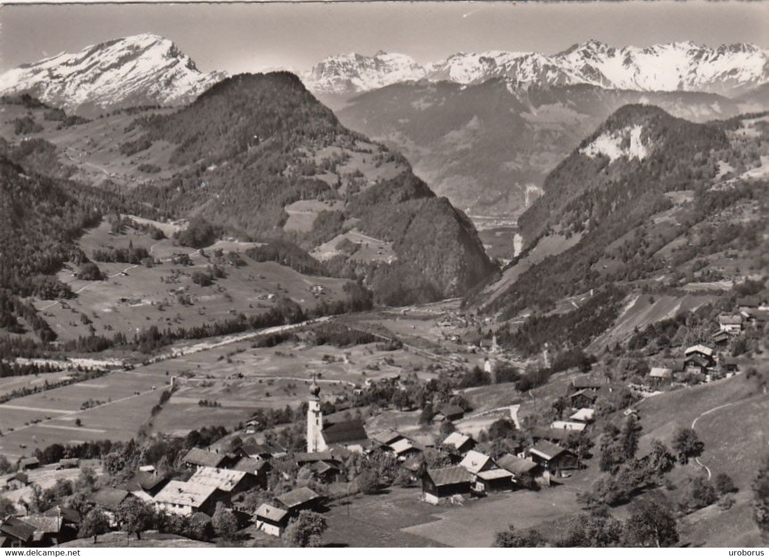 SWITZERLAND - Fanas Gegen Klus, Calanda Und Graue Horner - Fanas