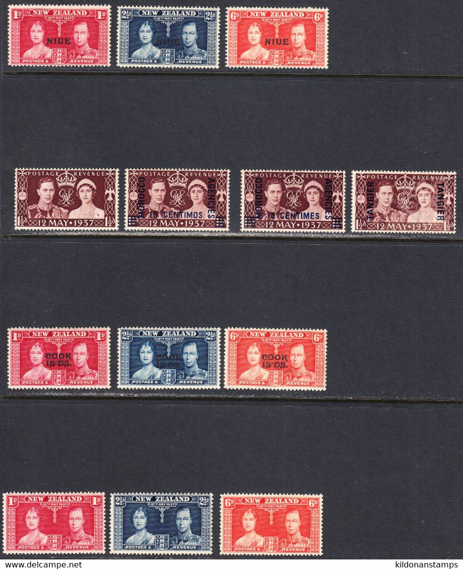 GB Coronation Omnibus 1937 Assorted, Mint Mounted, See Notes, Sc# ,SG - Autres & Non Classés