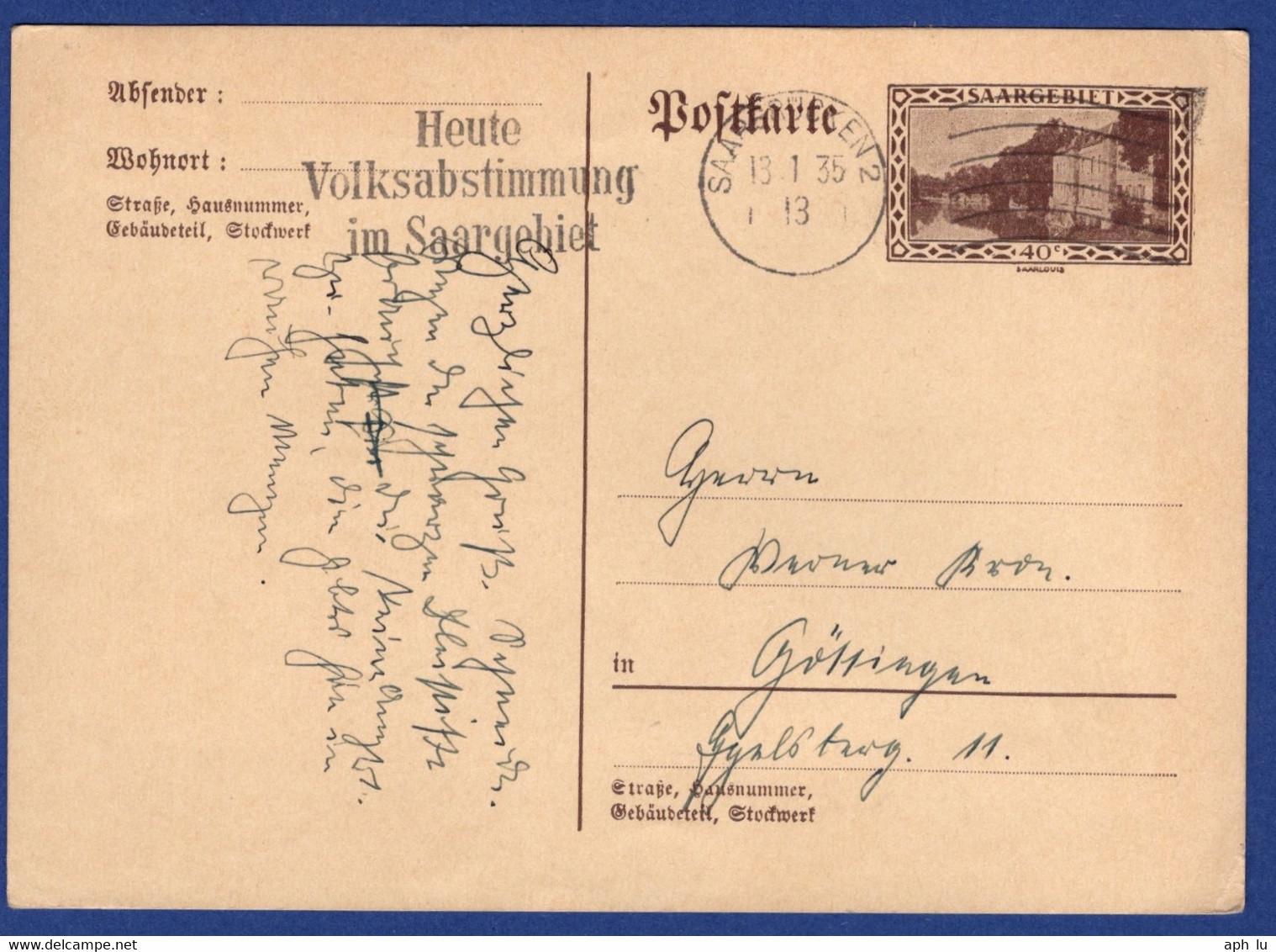 Postkarte (aa3263) - Postal Stationery