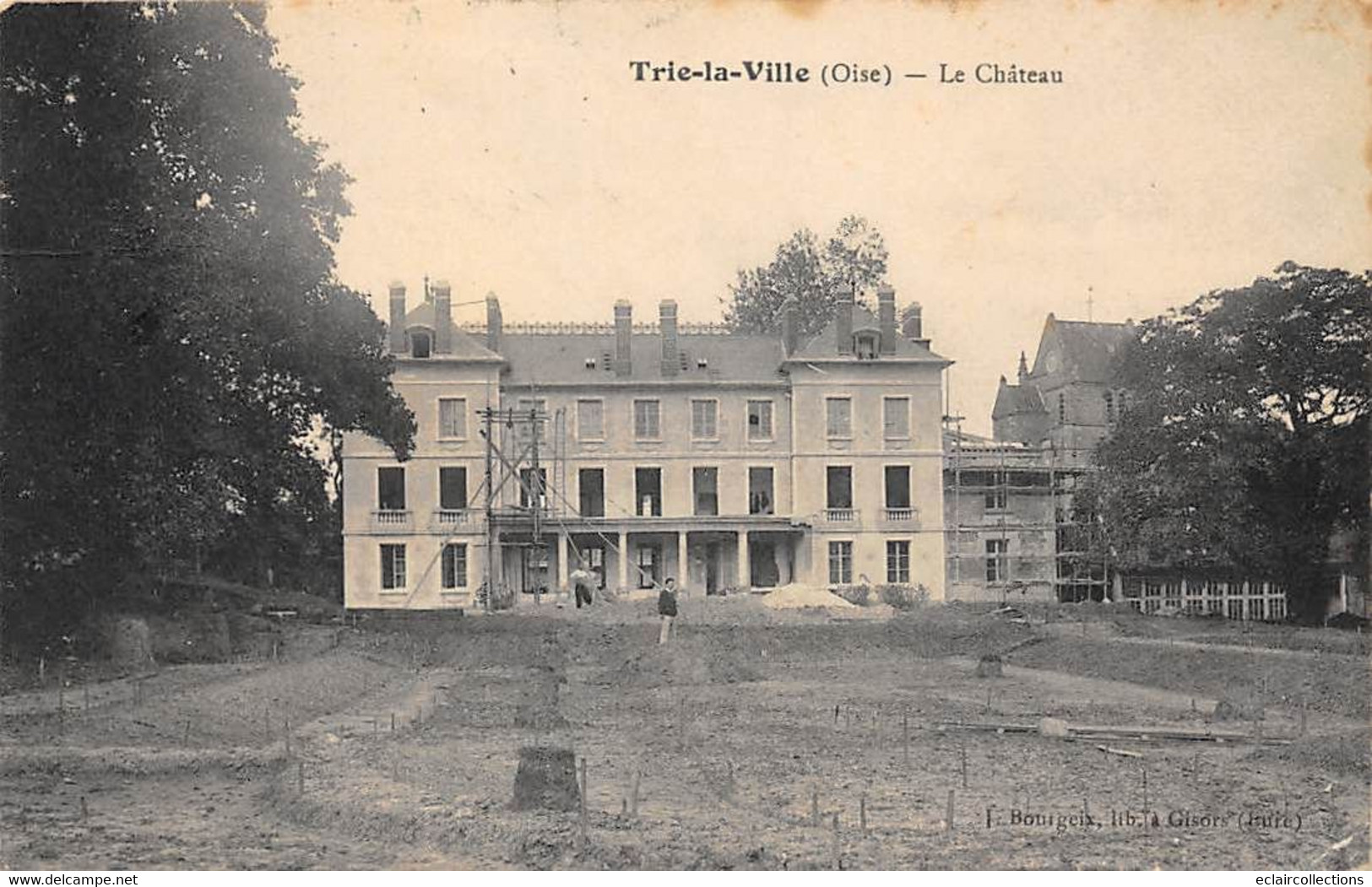 Trie La Ville           60        Le Château . Travaux. Echafaudage           (voir Scan) - Other & Unclassified