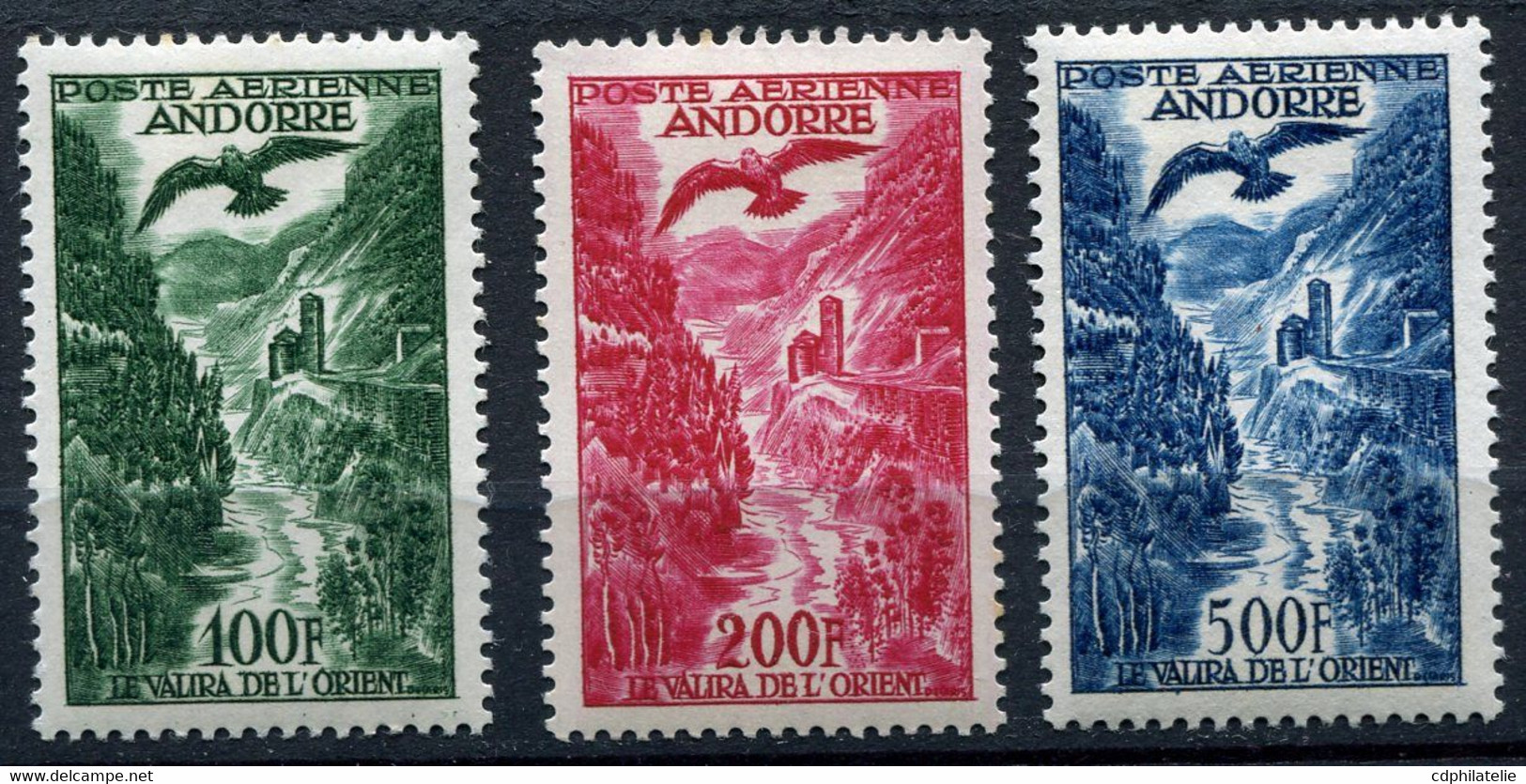 ANDORRE FRANCAIS POSTE AERIENNE N° 2 / 4 * LE VALIRA DE L'ORIENT - Airmail