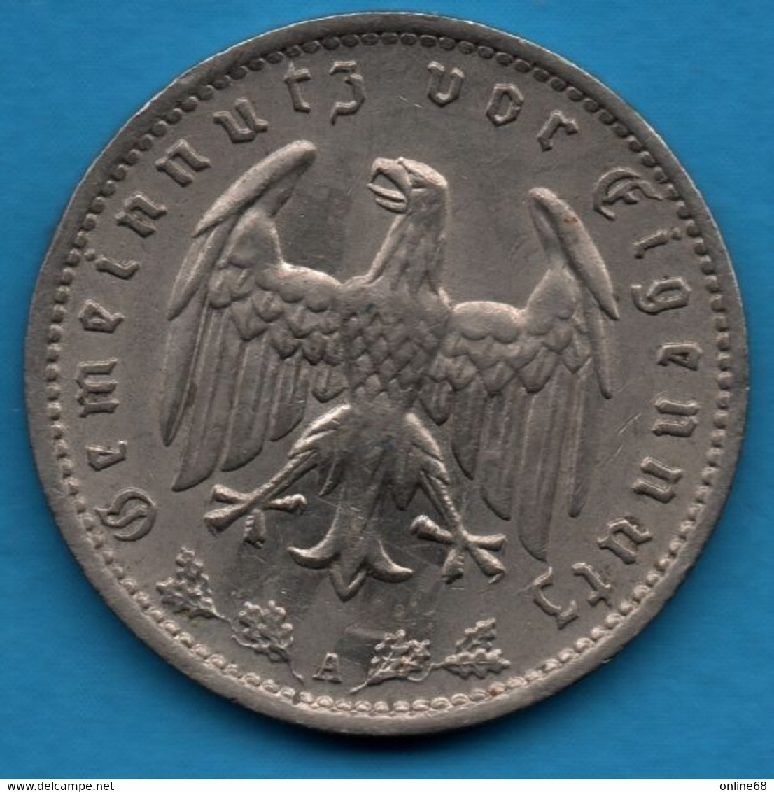 DEUTSCHES REICH 1 REICHSMARK 1934 A KM# 78 - 1 Reichsmark
