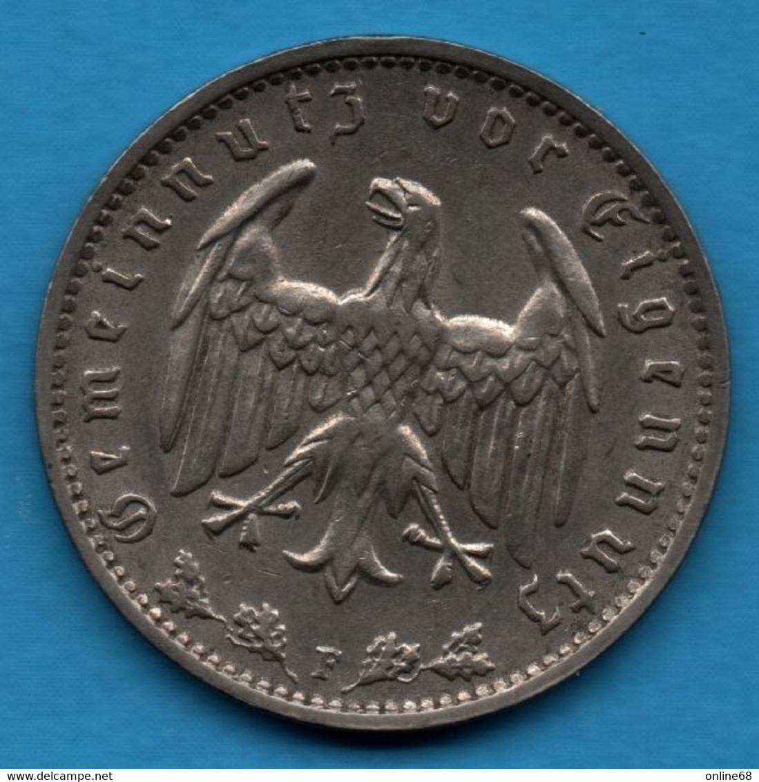 DEUTSCHES REICH 1 REICHSMARK 1934 F KM# 78 - 1 Reichsmark