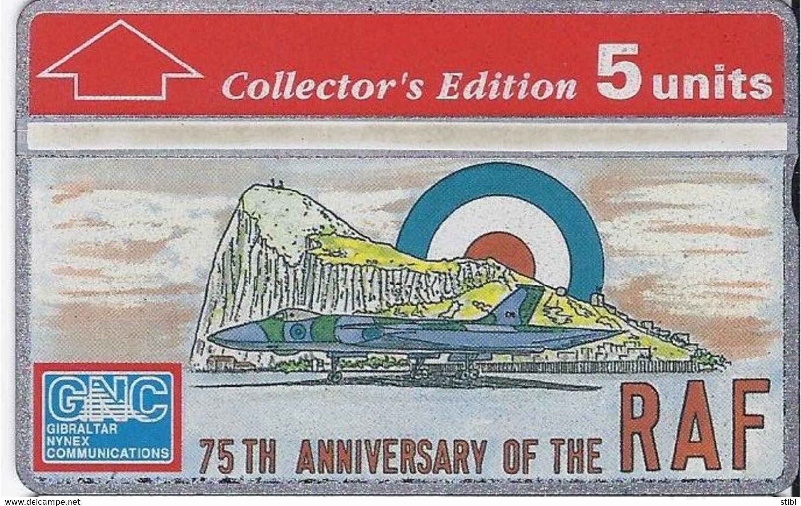 GIBRALTAR - 75TH ANNIVERSARY OF ROYAL AIR FORCE - 8.000EX - Gibilterra