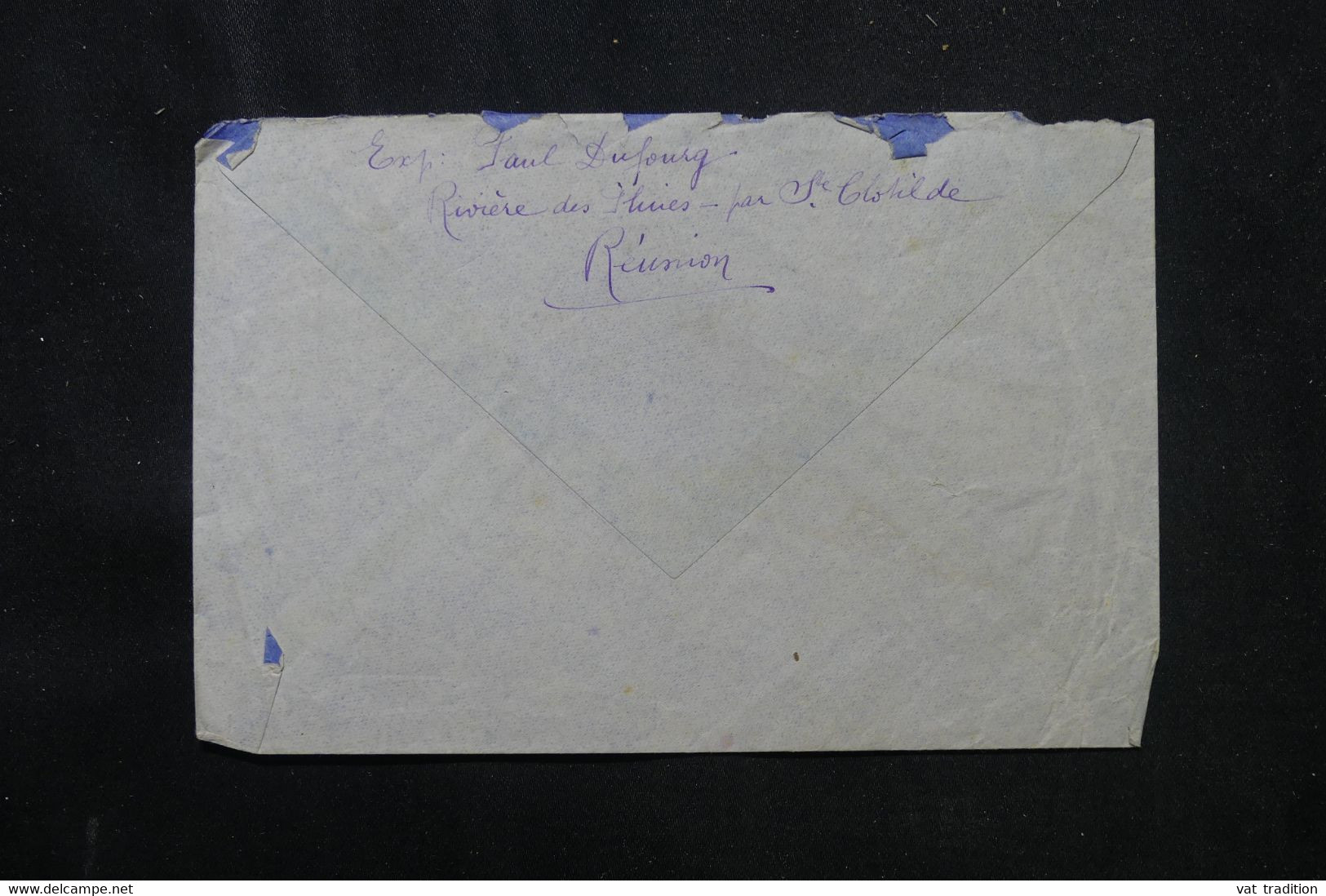 RÉUNION - Affranchissement De St Denis Sur Enveloppe De La Rivière Des Pluies Pour La France En 1947 - L 76083 - Storia Postale