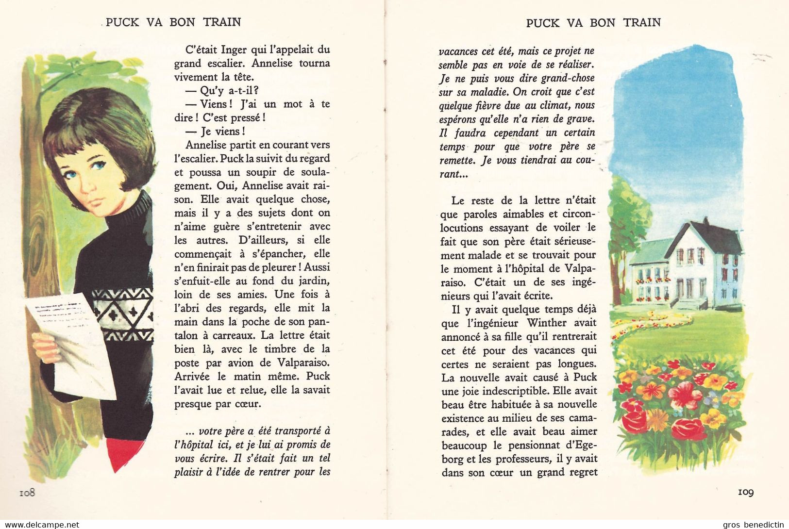 G.P. Rouge et Or Souveraine n°179 - Lisbeth Werner - "Puck va bon train" - 1962 - #Ben&Souv&Puck