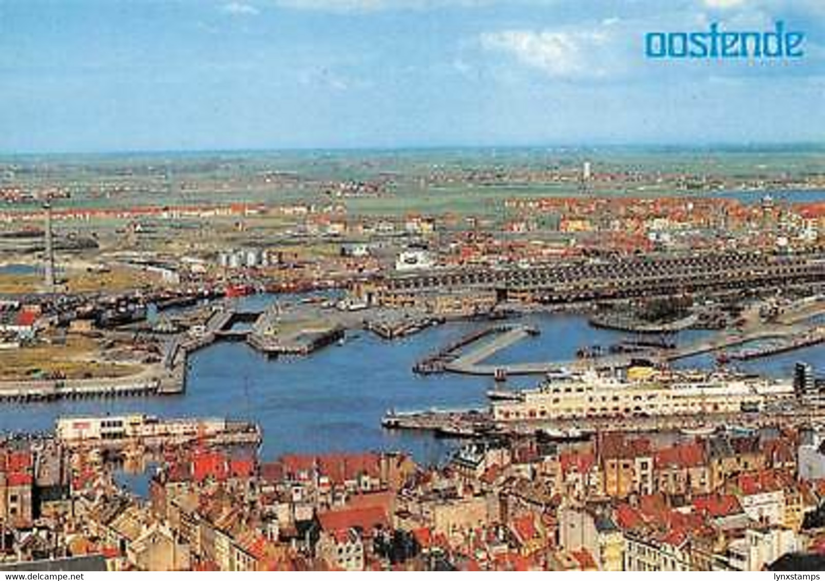 Belgium Oostende Panorama Port Harbour Boats Bateaux - Andere & Zonder Classificatie