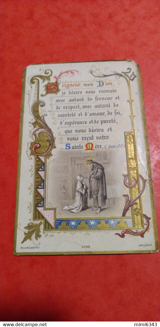 IMAGE PIEUSE Souvenir De 1ère Communion 1903 AUGUSTINE BONNAMY - Andachtsbilder