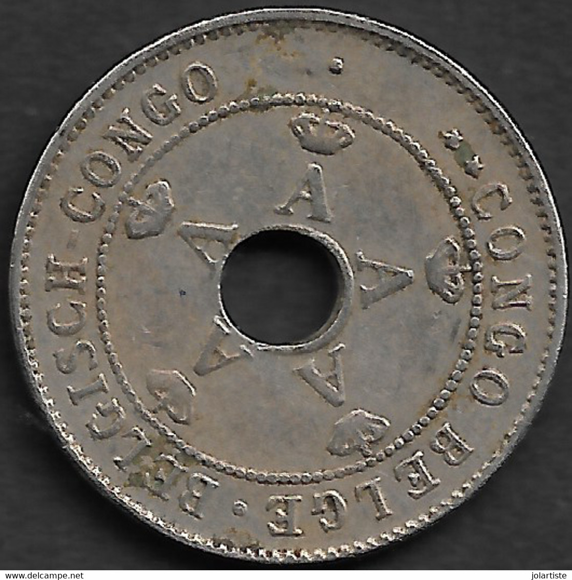 Monnaie Congo Belge 10 Centimes 1911  Diametre 22 Mm  Plat03 - 1945-1951: Regentschaft