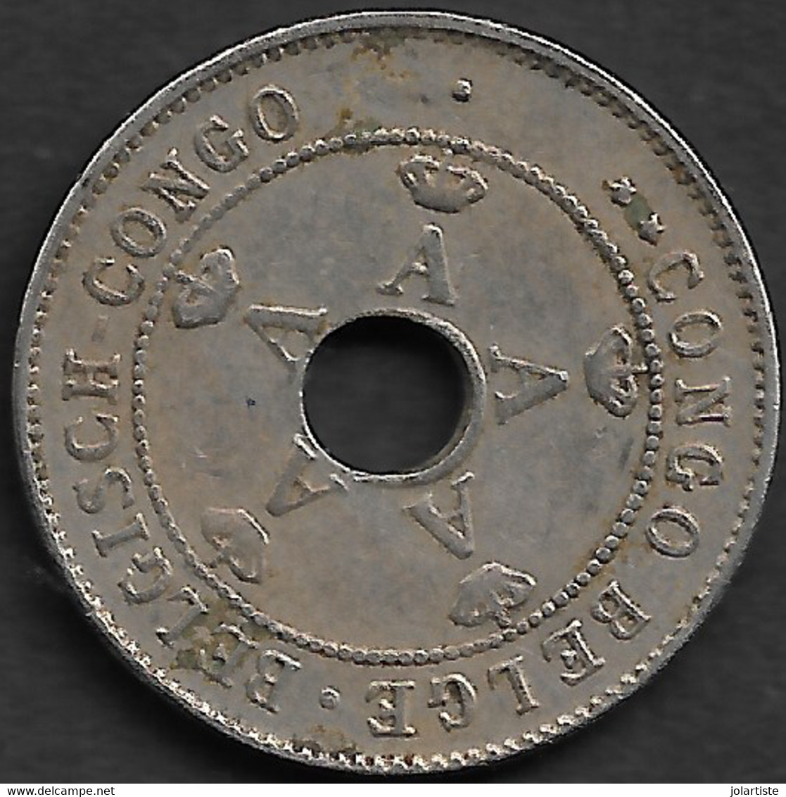 Monnaie Congo Belge 10 Centimes 1911  Diametre 22 Mm  Plat03 - 1945-1951: Régence