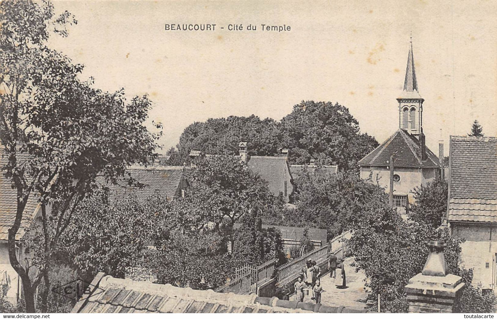 CPA 90 BEAUCOURT CITE DU TEMPLE - Beaucourt