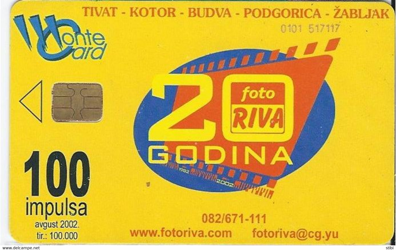 MONTENEGRO - FOTORIVA - 100.000EX - Montenegro