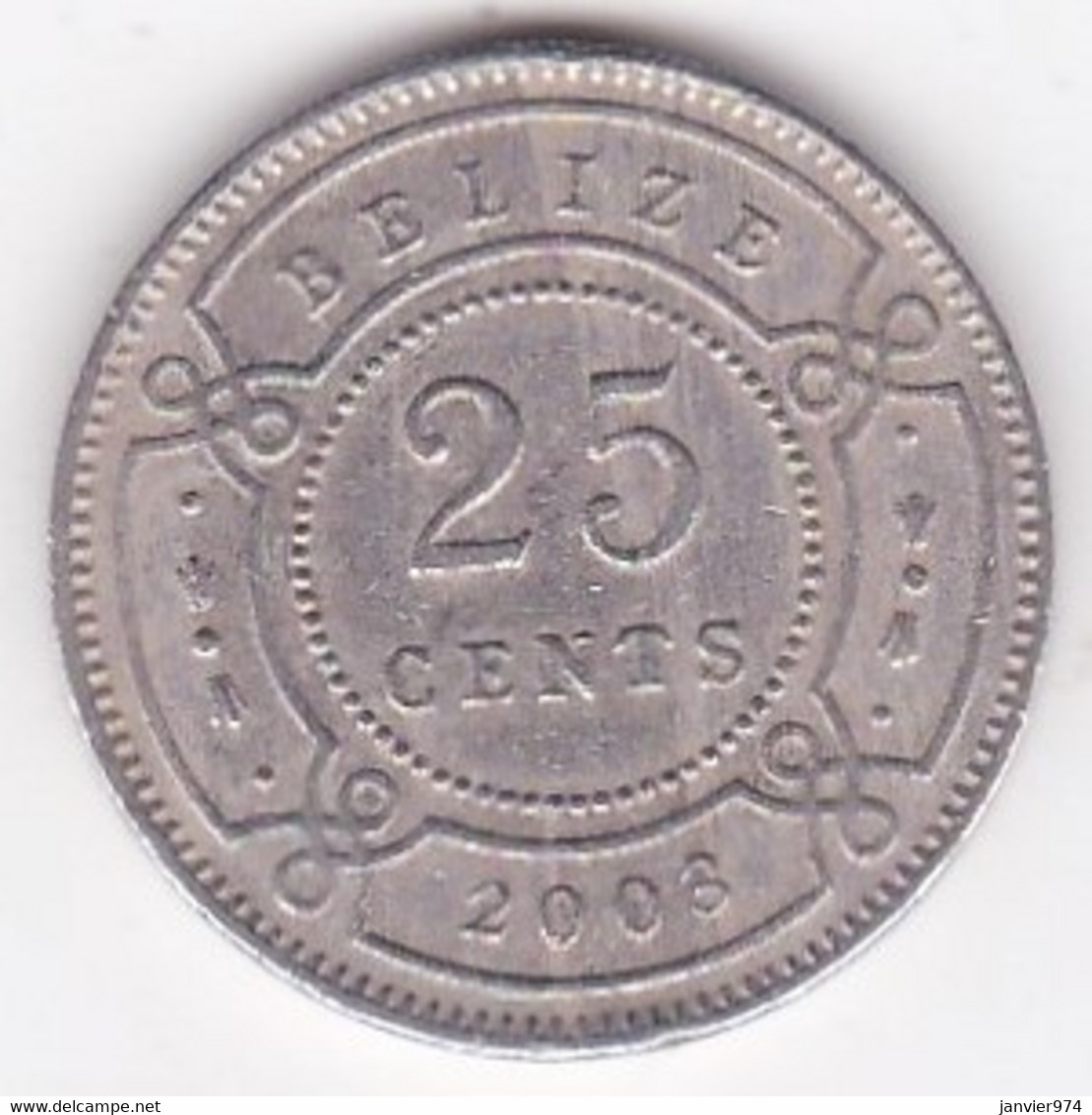 Belize. 25 Cents 2003. Elizabeth II, En Cupronickel. KM# 117 - Belize