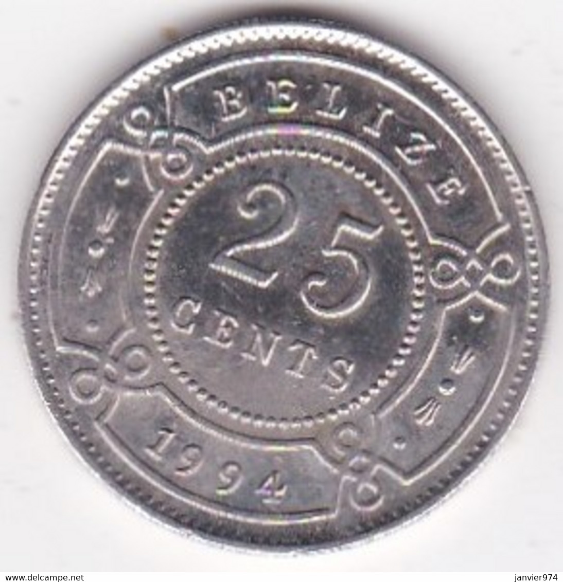 Belize. 25 Cents 1994  Elizabeth II, En Cupronickel. KM# 117 - Belize