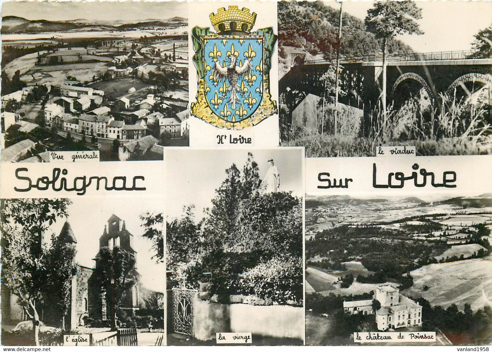 Carte Semie Moderne GRAND Format De SOLIGNAC SUR LOIRE - Solignac Sur Loire