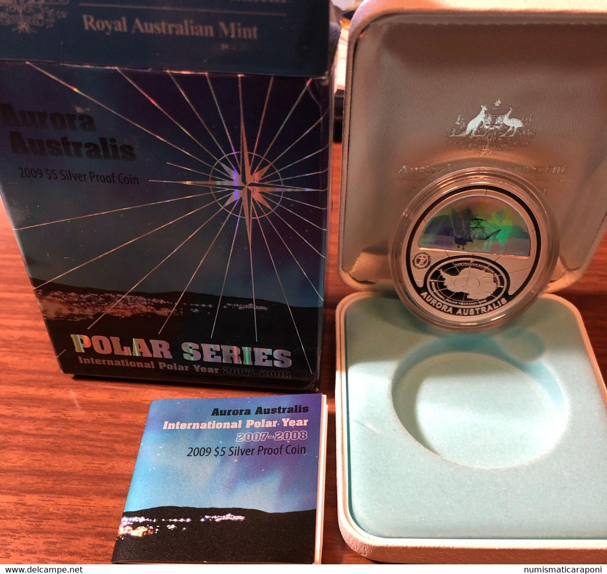 Australia 5 $ International Polar Year Series Aurora Australis 2009 Proof - Ongebruikte Sets & Proefsets