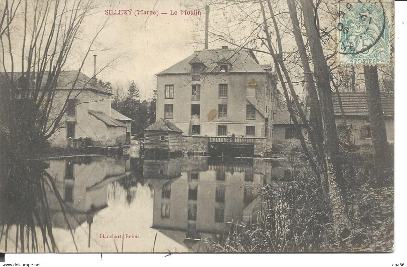 SILLERY - Le MOULIN - Mill (1906) Signée Eugène MARTIN - Vente Directe X - Sillery