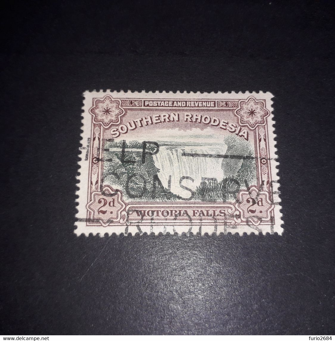 A5MIX3 COLONIE INGLESI SOUTHERN RHODESIA 2 D. "XO" - Southern Rhodesia (...-1964)