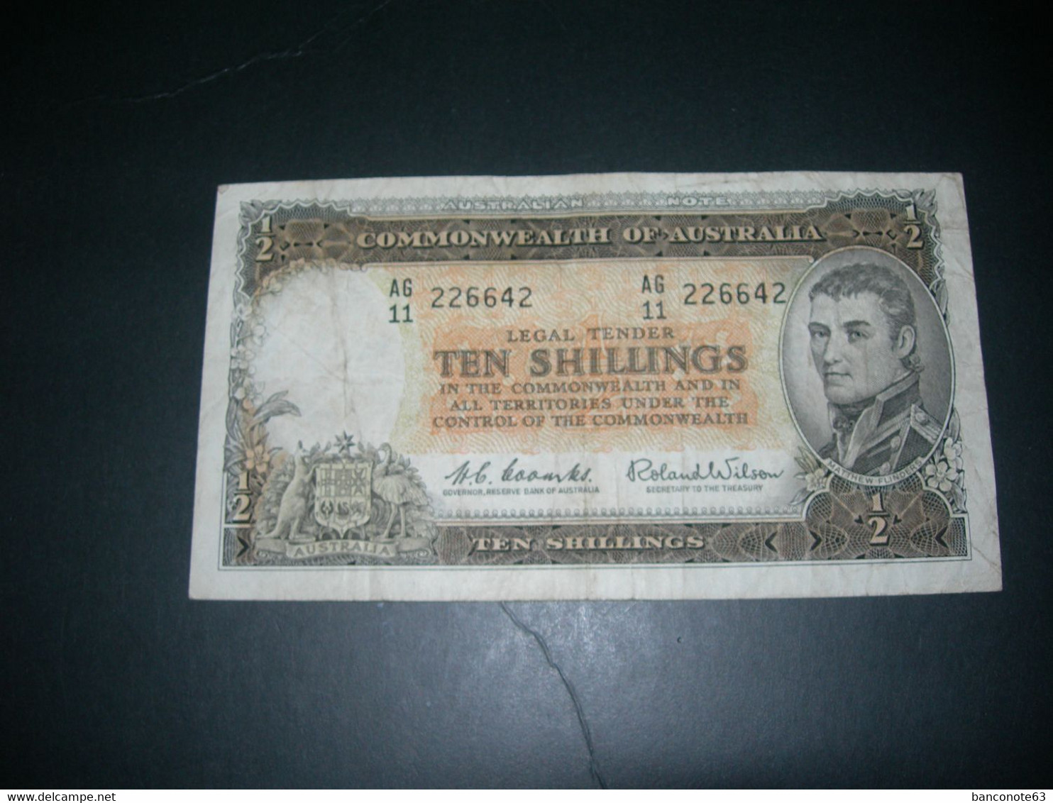 Australia 10 Shillings - 1966-72 Reserve Bank Of Australia