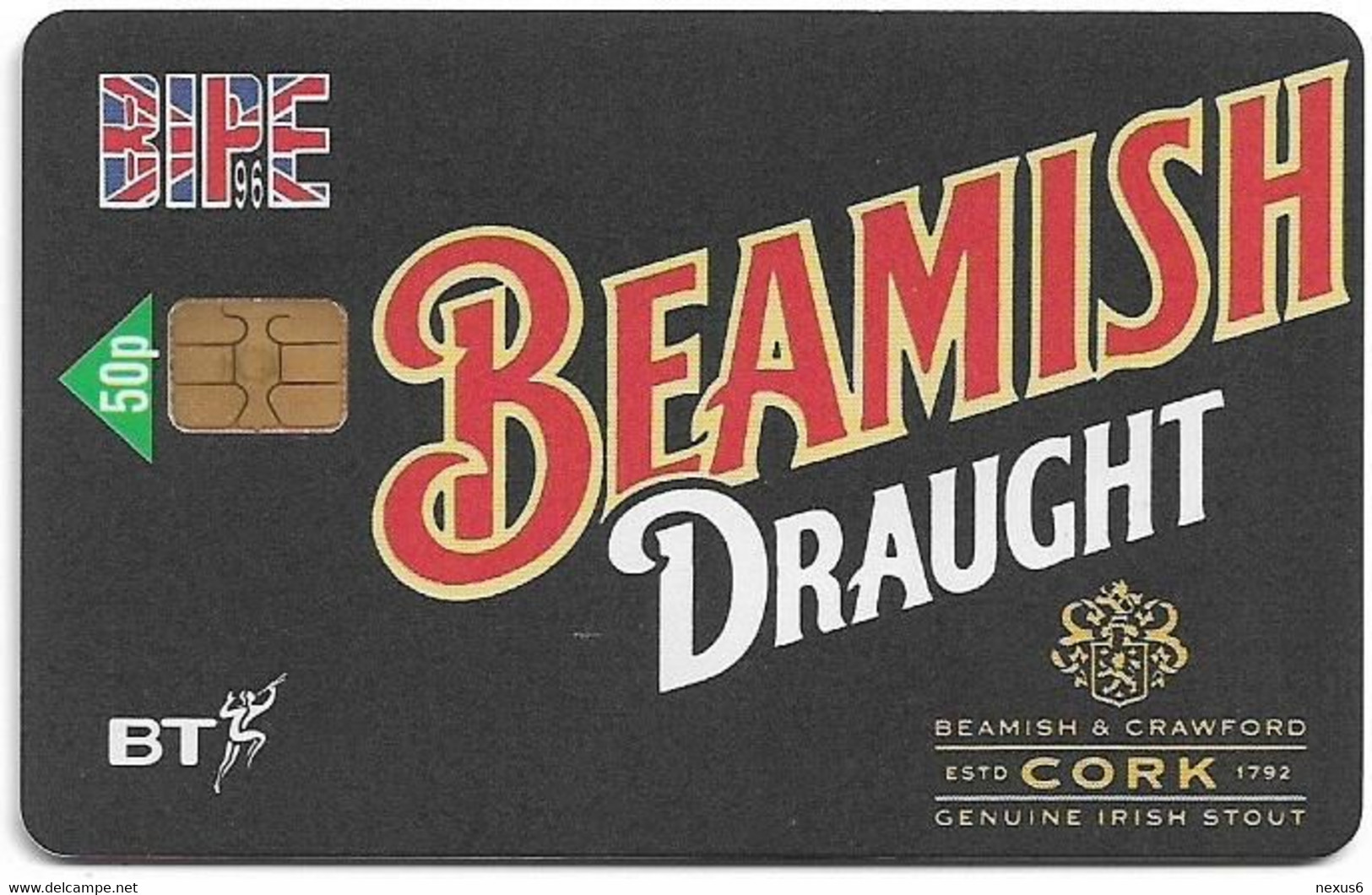 UK - BT (Chip) - PRO074 - BCG-004 - Beamish Draught BIPE '96, 50P, 1.000ex, Mint - BT Promotie