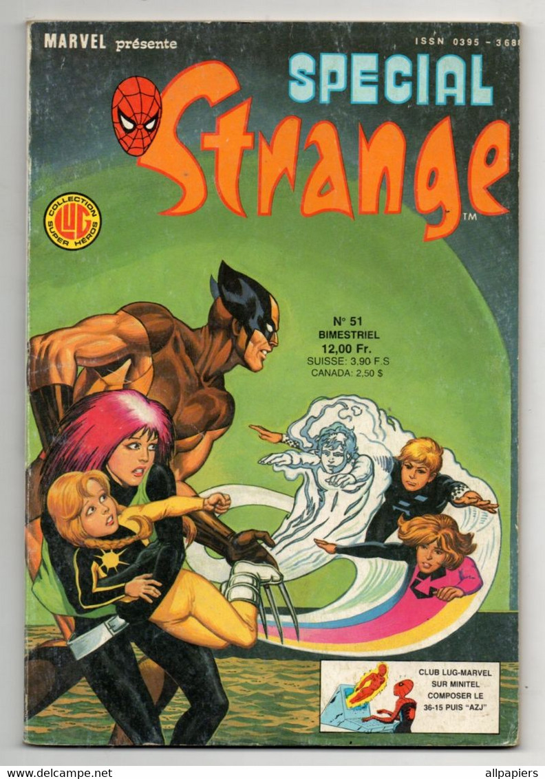 Comics Special Strange N°51 Les X-MEN - Le Grand Livre De La Nature - La Chose De 1987 - Special Strange